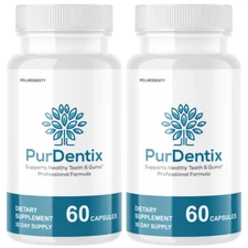 Purdentix Oral Probiotic Support Healthy Teeth and Gums Pur Dentix - 2 Bottles