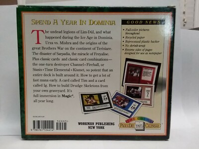 MAGIC THE GATHERING 1997 CALENDAR (365 DAYS IN DOMINIA) FULL MAGIC THE GATHERING 1997 CALENDAR (365 DAYS IN DOMINIA) FULL