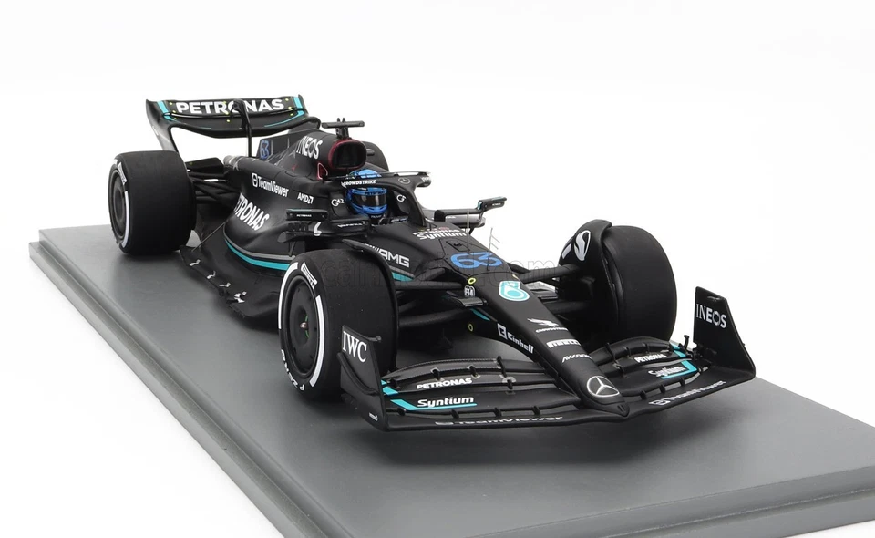 MODELLINO AUTO STATICO MERCEDES GP F1 W14 RUSSEL 2023 MODELLISMO SCALA 1/18 - Immagine 4 di 4