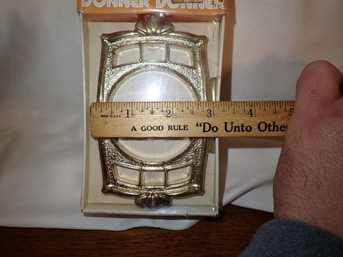 Vintage Toothbrush & Tumbler Holder Wall Mount Polished Brass Finish - Picture 6 of 11
