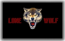 LONE WOLF Black Outdoor Living Garden Décor flag 90x150cm 3x5ft best banner&Flag