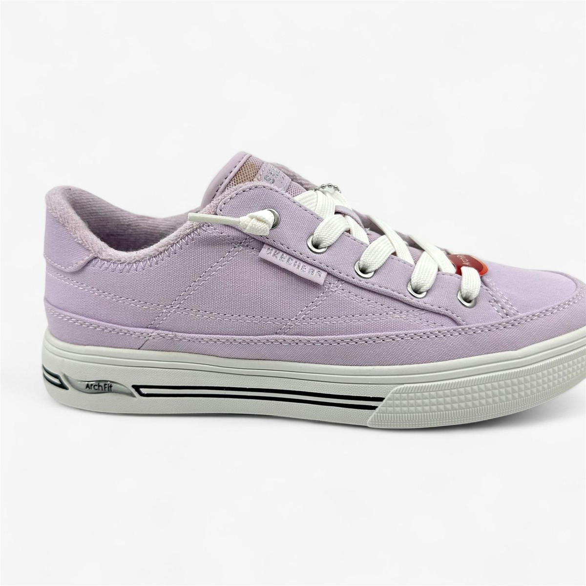 Skechers Arch Fit Arcade Arcata Lilac Womens Athletic Vegan Sneaker