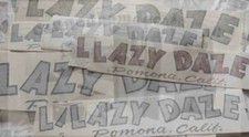 Lazy Daze Vintage Travel Trailer Motorhome Canned Ham Reproduction Decal 1960s