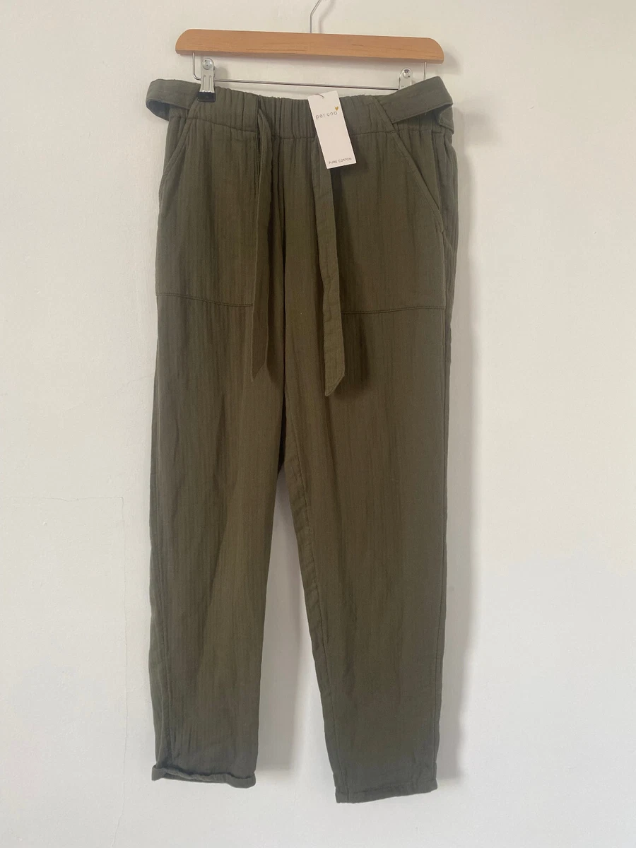Belted cargo deals joggers