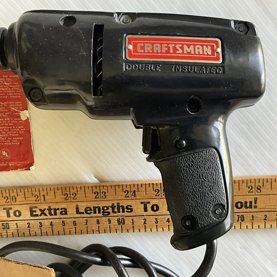 Sears Craftsman 9-1140 91140 Electric Drill 1/4" Mint A+ - Image 2 of 4