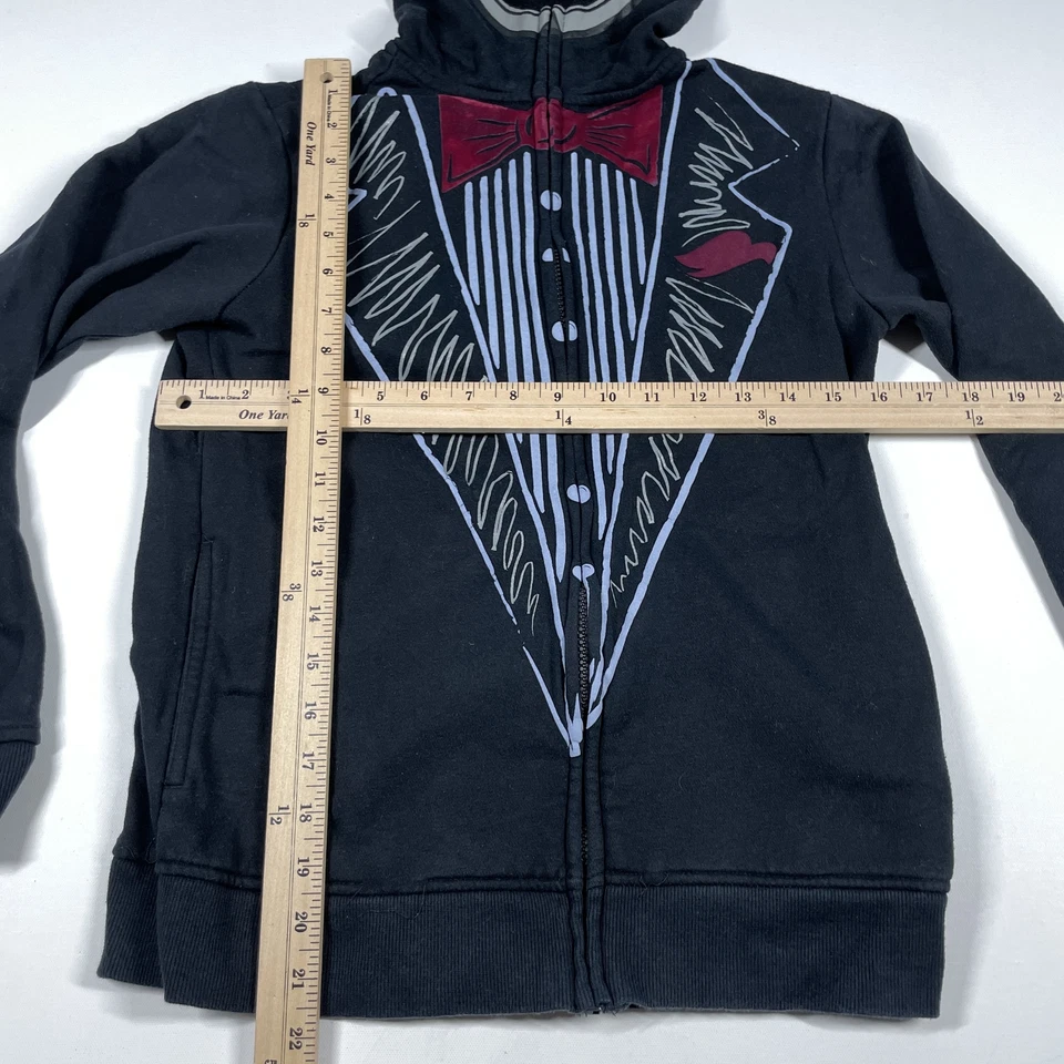 Свитер для мальчиков Tony Hawk размер M на молнии черный с длинным рукавом толстовка с капюшоном вампирский рисунок - Изображение 3 из 4