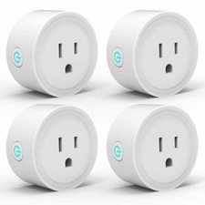 4 Pack AvatarControls Smart Plug, Wi-Fi Mini Socket Outlet, Alexa, Google Home