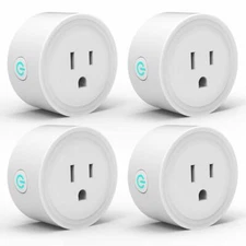 4 Pack AvatarControls Smart Plug, Wi-Fi Mini Socket Outlet, Alexa, Google Home