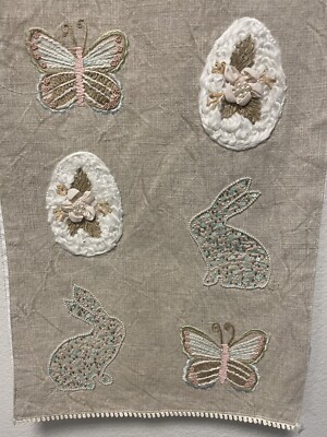 RACHEL ASHWELL BUNNY RABBIT EASTER EGG BUTTERFLY TABLE RUNNER NEW | eBay