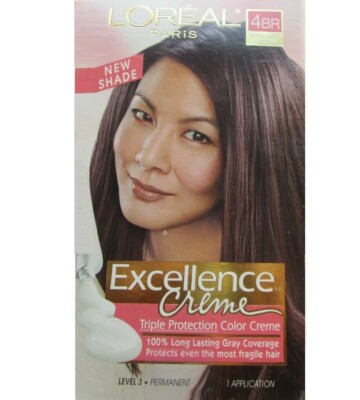 L'OREAL EXCELLENCE HAIR COLOR #BR BURGUNDY BROWN NON DRIP CREME FREE SHIPPING US