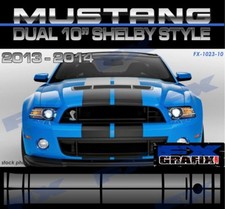 2013 - 2014 Ford Mustang Shelby Lemans Roush Style Rally Stripes Dealer Quality