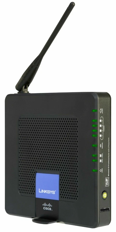 CISCO / Linksys WRP400 2 FXS SIP IP VoIP Analog Gateway with Wireless Router - Image 2 of 3