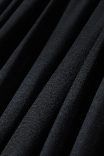 NUOVO ULLA JOHNSON Freya abito midi in jersey di cotone ritagliato nero taglia 10 #D7594 - Foto 5 di 13