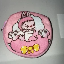 Light Pink Coin Pouch With Little Monster’s Lychee