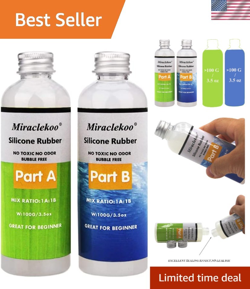 Craftsmen's Choice: 7oz Easy Mix Silicone Mold Kit - Non-Toxic & Flexible