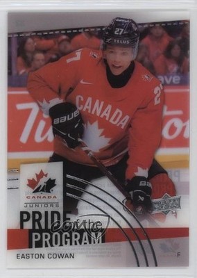 2025 Upper Deck Team Canada Juniors Clear Cut Easton Cowan #82 Rookie RC 0be5
