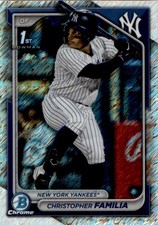 Christopher Familia 2024 Bowman Chrome Prospects Shimmer Refractors