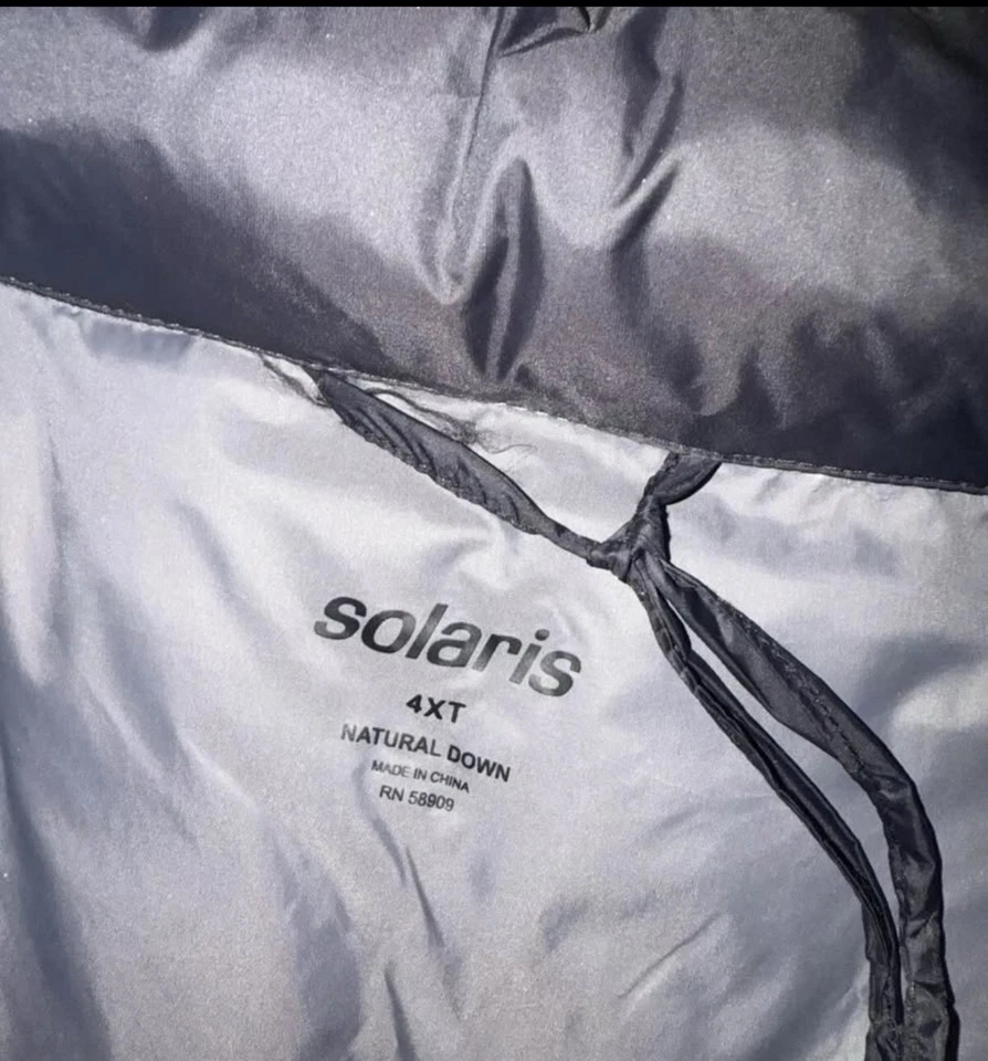 Solaris outerwear vest Puffer Jacket, men’s size 4XT Real DOWN Feathers - Image 4 of 4