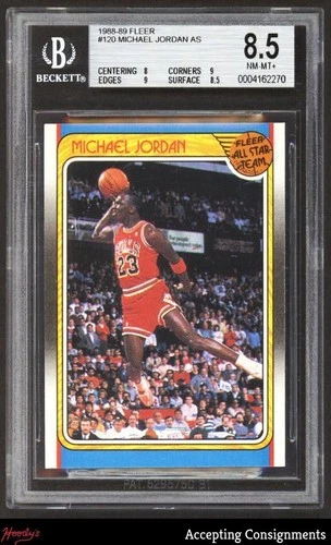 1988-89 Fleer #120 Michael Jordan AS BGS 8 NM-MT+ Bulls