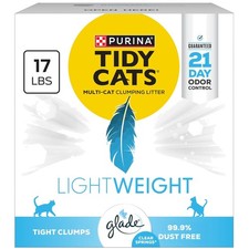 Purina LightWeight 17 lb. Clumping Cat Litter with Glade Clear Springs Scent