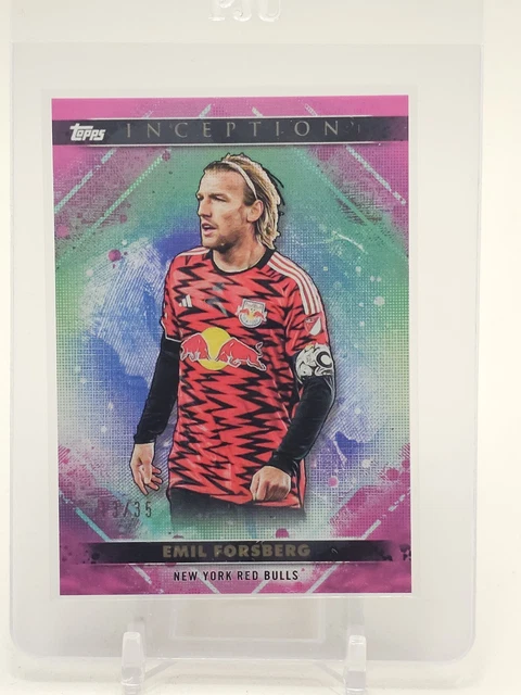 EMIL FORSBERG 2025-26 TOPPS INCEPTION MLS PINK /35 #26 NY RED BULLS Q7436