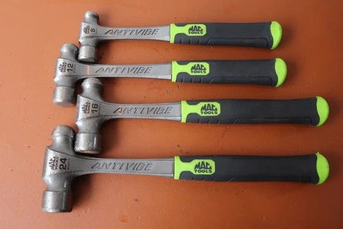 Mac Tools 4-Piece AntiVibe Ball Peen Hammer Set in Hi-Vis Green (BH4AVS-G)