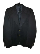 VINTAGE NAVY BLUE FARAH BLAZER JACKET SPORT COAT SIZE 40/42