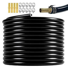 3/8 inch Self Sinking Aeration Hose,100 Feet Weighted Pond Aerator Tubing wit 
