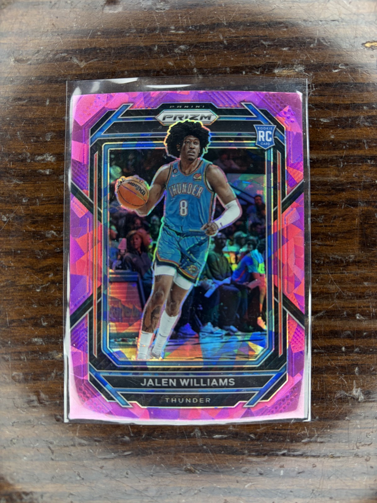 2022-23 Panini Prizm Basketball #246 Jalen Williams Pink Ice Rookie RC Thunder