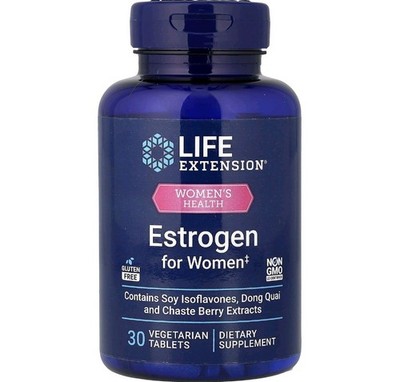 LIFE EXTENSION ESTROGEN for Women Östrogen Wechseljahre 30Tabletten Hitzewallung
