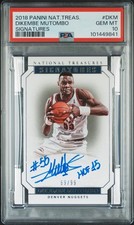 2018 Panini National Treasures Dikembe Matumbo Signatures Auto /99 Pop 1!