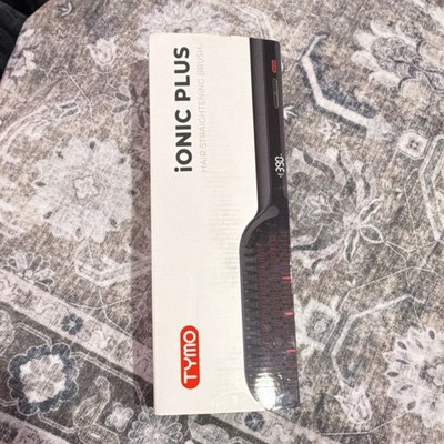 TYMO Ionic Plus Hair Straightening Brush Ionic Technology Temp Display Black