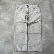 Tommy Hilfiger Chino Trousers Mens 36" Straight Fit Pants, Grey