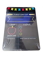 First Day Last Day of School Chalkboard 8.5"x12" Kids Reusable Photo Prop