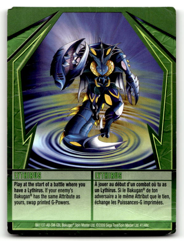 bakugan yugioh cards Bakugan Card - Lythirus - Ability