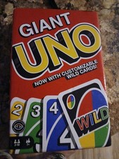 Mattel 2021 GIANT UNO Card Game - New In Open Box - Fully Complete