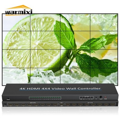 NK-H44 4K HDMI 4X4 Video Wall Controller 16-Channel Multi-screen Video Splicer