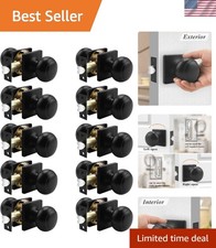 Upgrade Your Home: 10 Pack Black Passage Door...