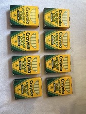 Vintage Crayola Anti-Dust Yellow Chalk-Set Of 8 Boxes-1988