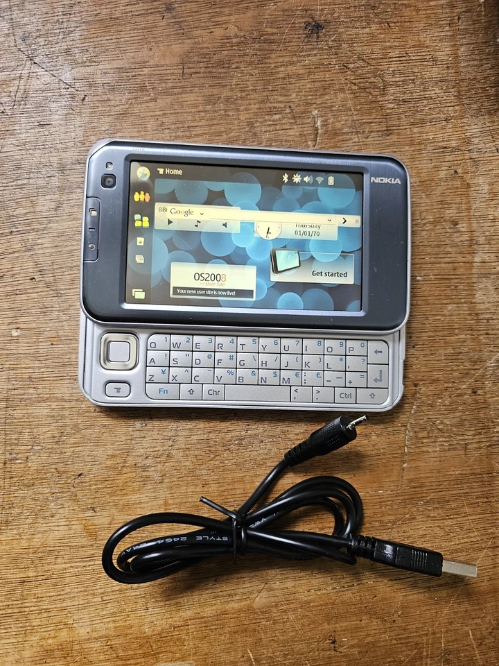 RARE Nokia N Series N810 Internet Tablet 256MB, Wi-Fi, 4.1in - Blue And Silver  - Image 2 of 4