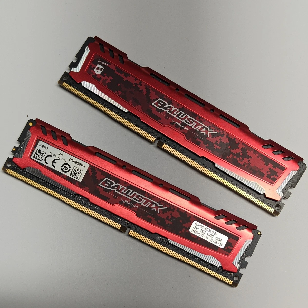 DDR4 SDRAM Ballistix 4 GB Capacity per Module Memory (RAM) for
