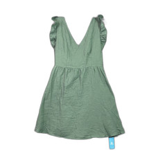 Cupshe Breezy Mini Day Dress Womens Large Ruffle Sleeve Tie Back Party Cocktail