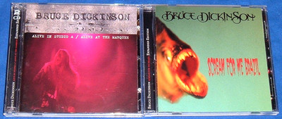 BRUCE DICKINSON - SCREAM FOR ME BRAZIL & ALIVE IN STUDIO A - 2 x CD EX