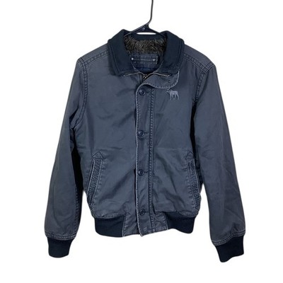 Abercrombie Harrison Jacket Youth Size Large Faux Fur Lined Heavy