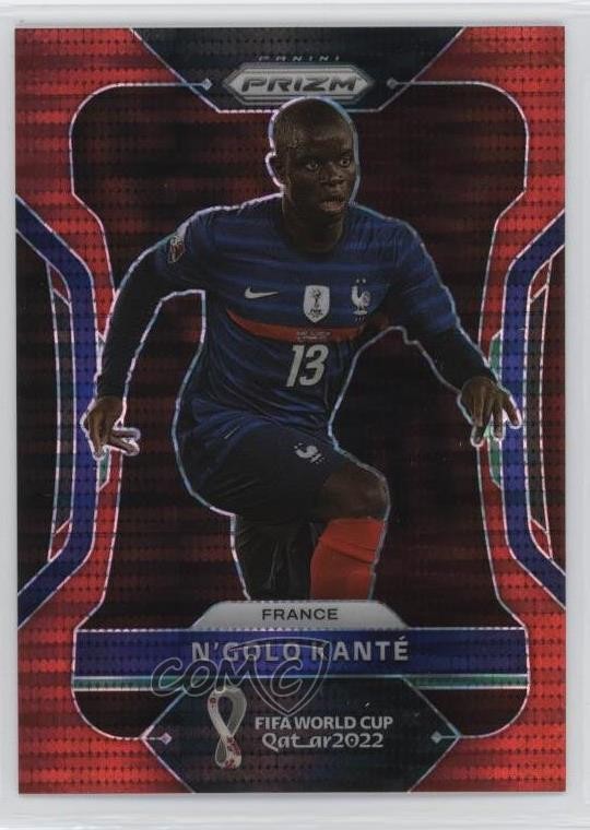 2022 Panini Prizm World Cup Qatar Breakaway Red 1/99 N'Golo Kante #102 b6y