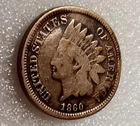 ■ Genuine CIVIL WAR RELIC: 1860 INDIAN PENNY ONE CENT ☐ CULL