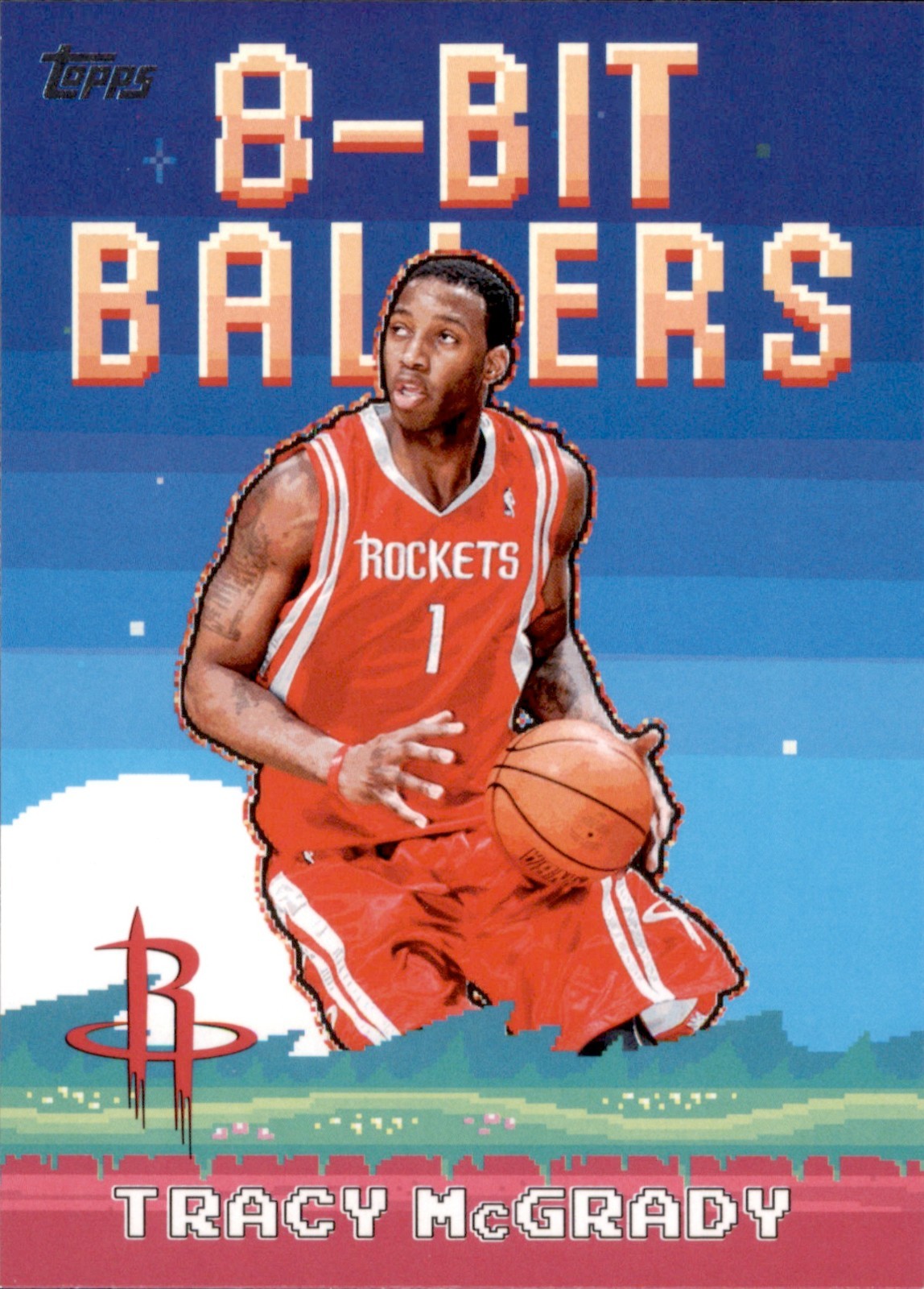 Tracy McGrady #8B-27 Basketball Cards 2025 Topps 8-Bit Ballers trading card — raw and PSA graded price guide