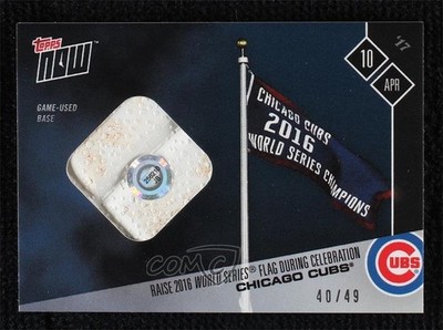 2017 Topps Now Topps Online Exclusive Blue Relics 40/49 Chicago Cubs #32B e0v