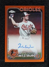 2024 Topps Chrome Rookie Orange Refractor 14/25 Jordan Westburg #RA-JWE Auto 1t5