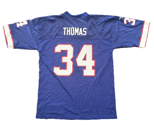 Buffalo Bills Jersey Large Thurman Thomas Reebok Blue